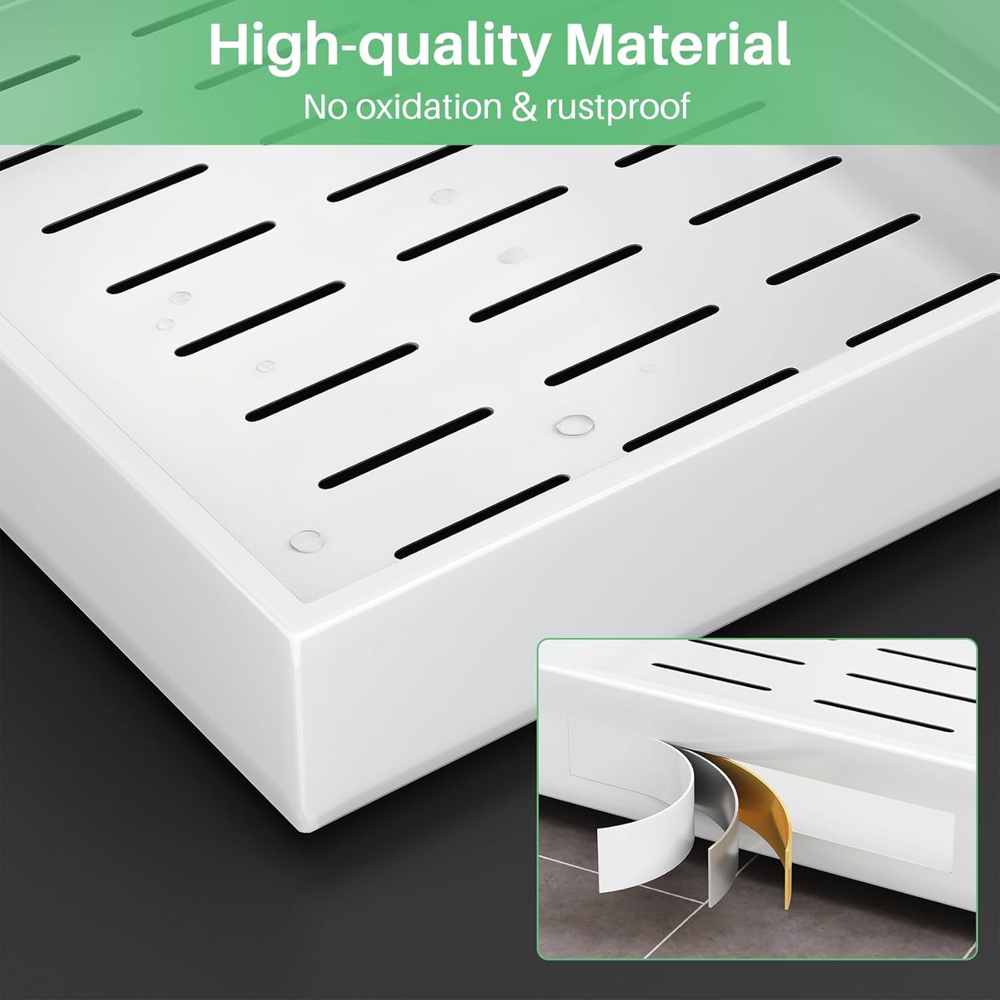 Heavy Duty Full-Extension Slide Out Cabinet Organizer with Nano Adhesive