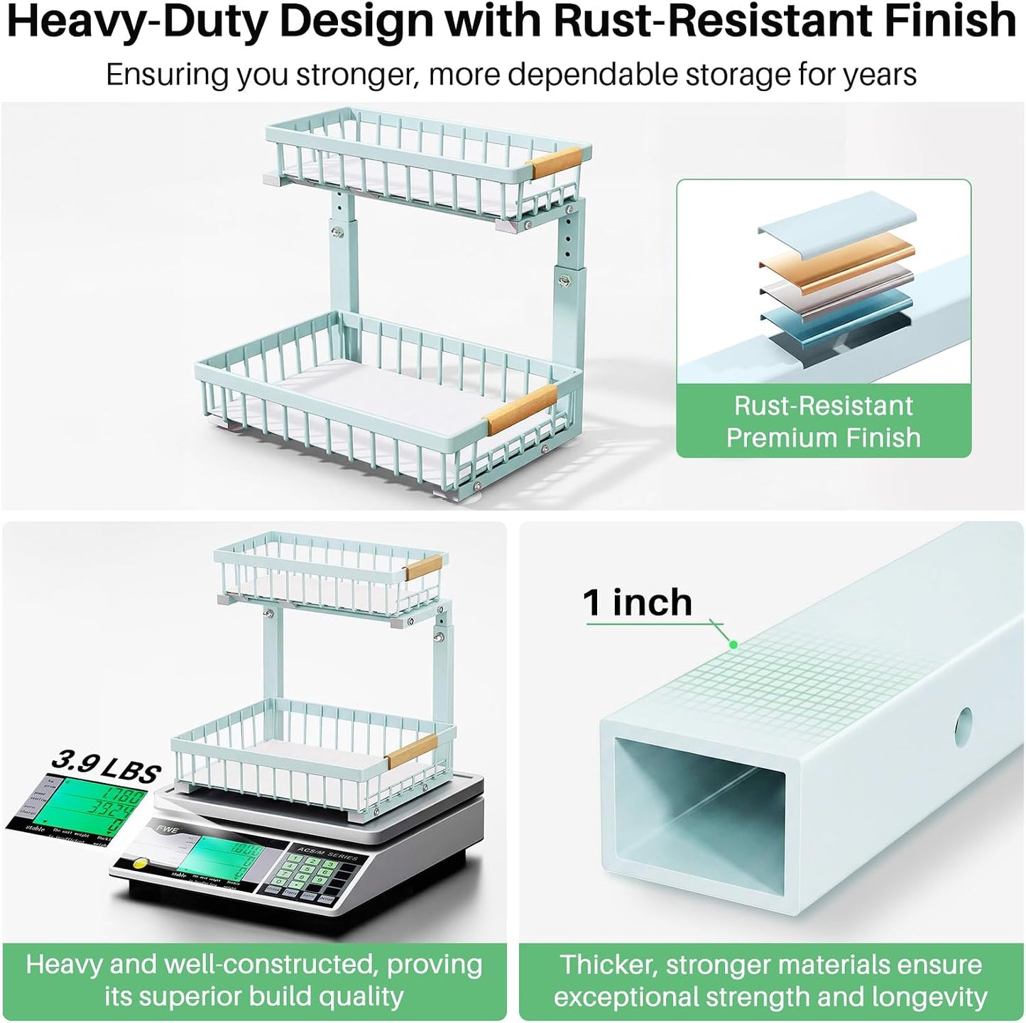2-Tier Slide Out Under Sink Organizer & Cabinet Storage