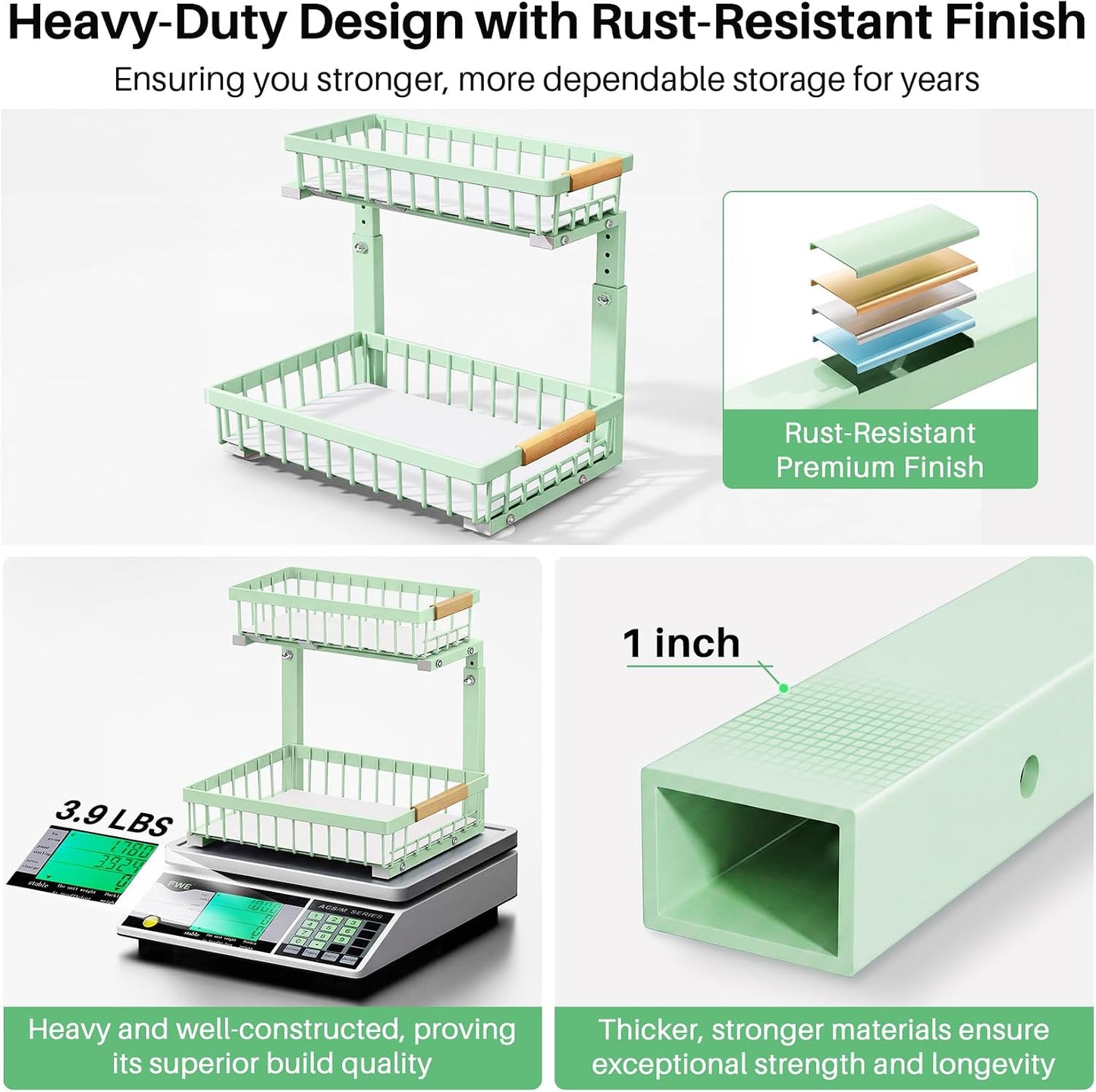 2-Tier Slide Out Under Sink Organizer & Cabinet Storage