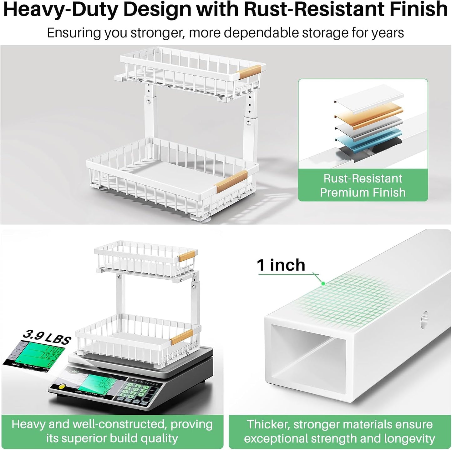 2-Tier Slide Out Under Sink Organizer & Cabinet Storage
