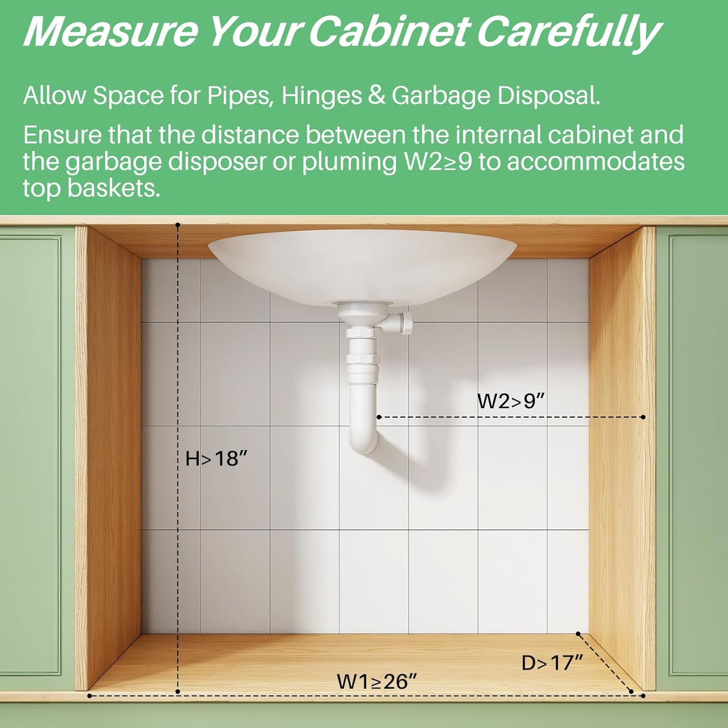 2-Tier L-Shaped Adjustable Height Under Sink Organizer & Cabinet Storage