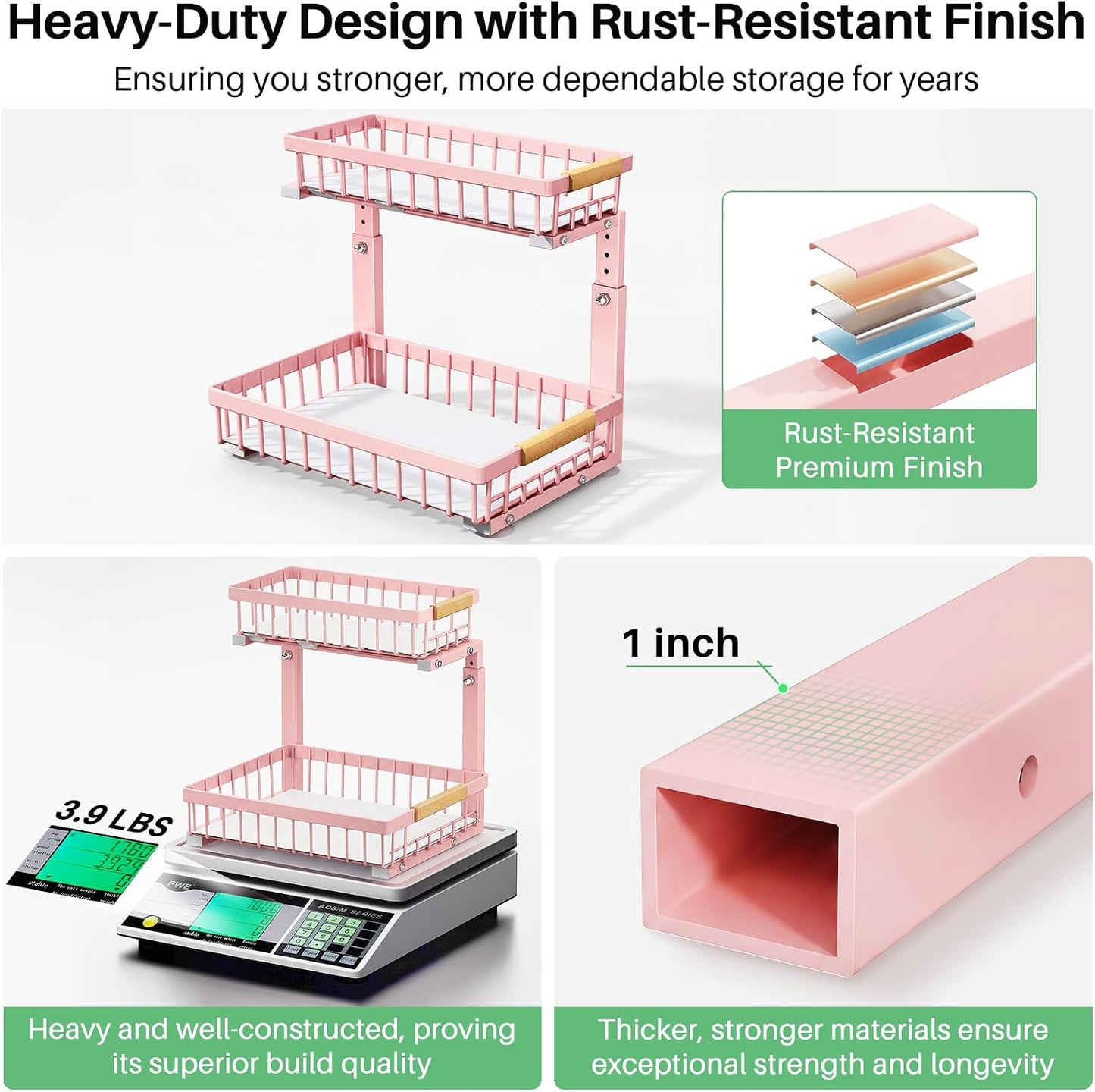2-Tier Slide Out Under Sink Organizer & Cabinet Storage