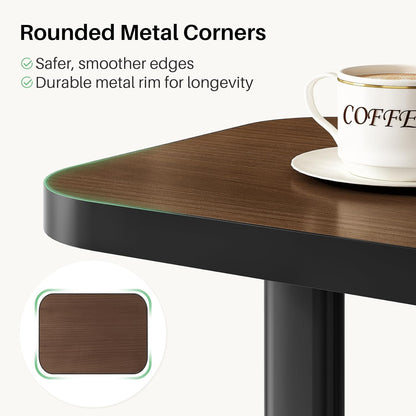 Adjustable Height C-Shaped End Table & Sliding TV Tray Couch Table