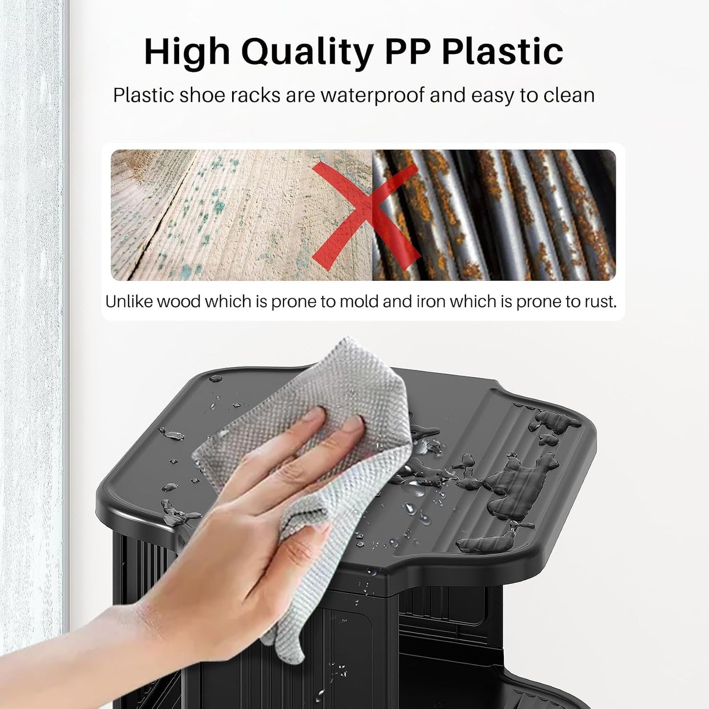 Vertical Stackable Shoe Rack & Narrow Closet Storage Organizer