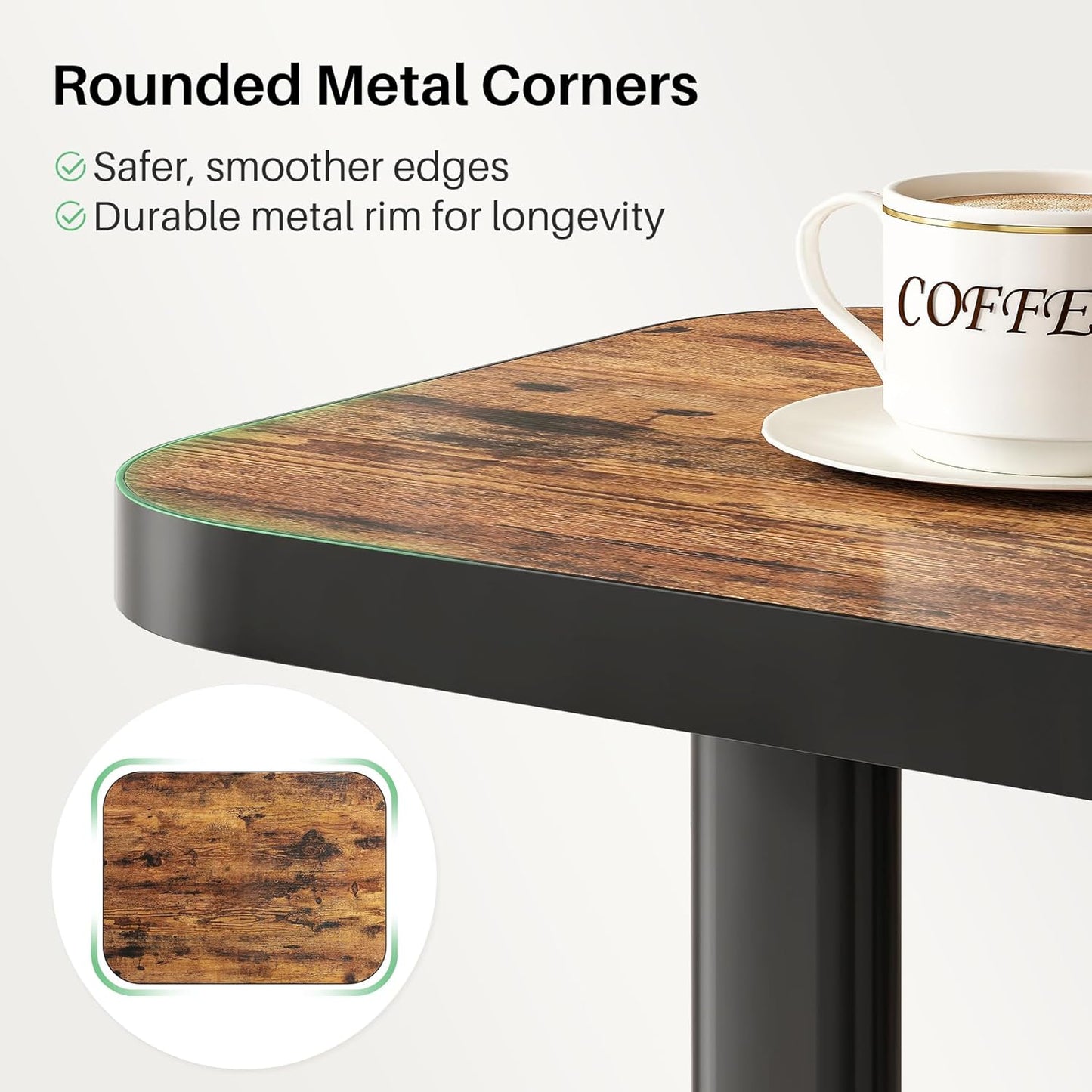 Adjustable Height C-Shaped End Table & Sliding TV Tray Couch Table