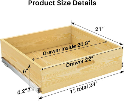 Soft Close Wooden Pull Out Cabinet Organizer & Roll Out Shelf
