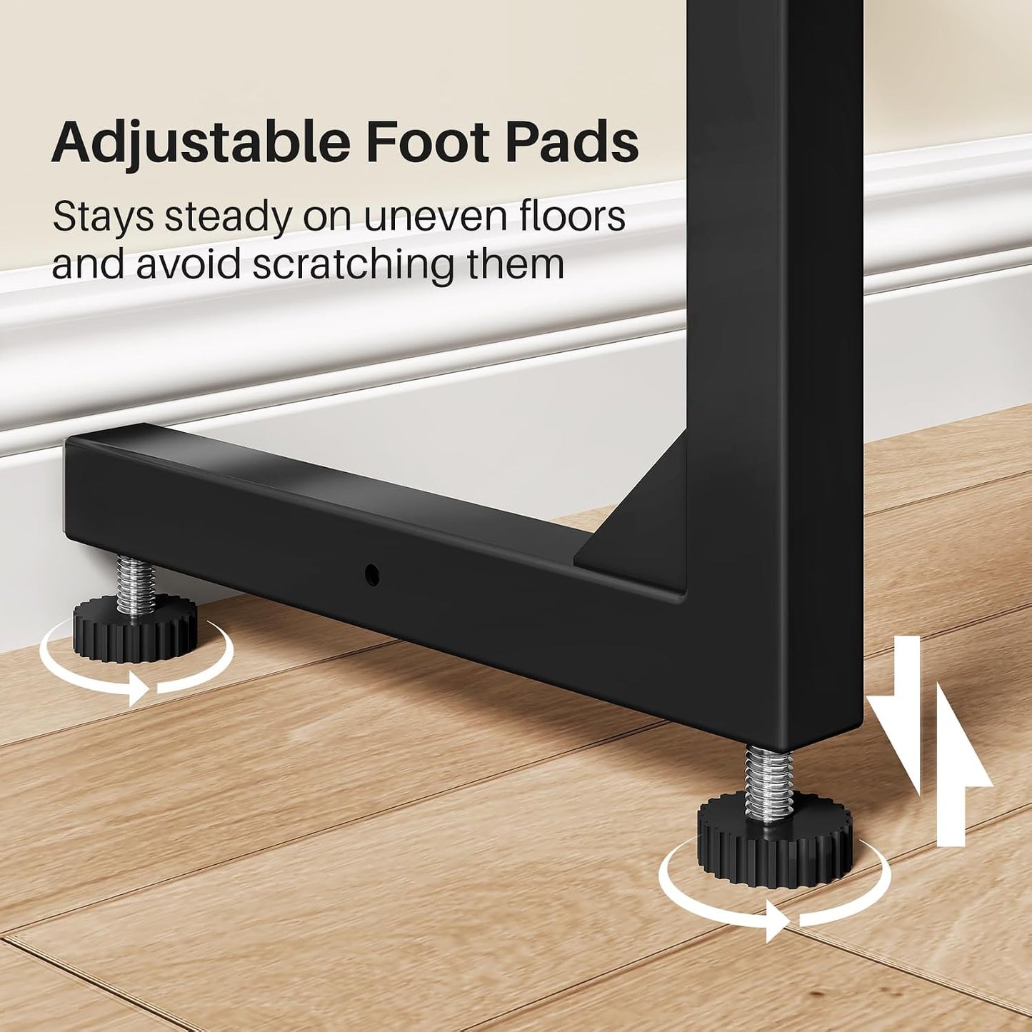 Adjustable Height Narrow Sofa Table with Charging Station & Modular Design