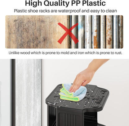 Vertical Stackable Shoe Rack & Narrow Closet Storage Organizer