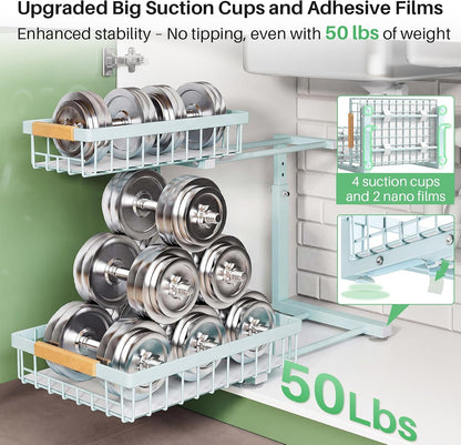 2-Tier Slide Out Under Sink Organizer & Cabinet Storage