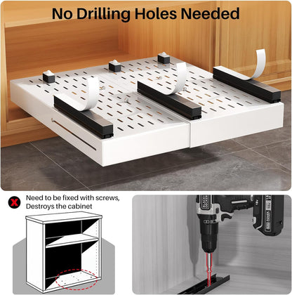 Expandable Slide Out Cabinet Organizer for Framed Cabinets