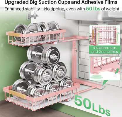 2-Tier Slide Out Under Sink Organizer & Cabinet Storage