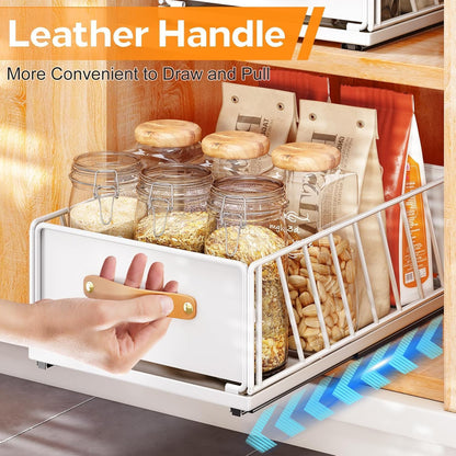 Heavy Duty Sliding Mesh Cabinet Organizer & Pull Out Pantry Drawer