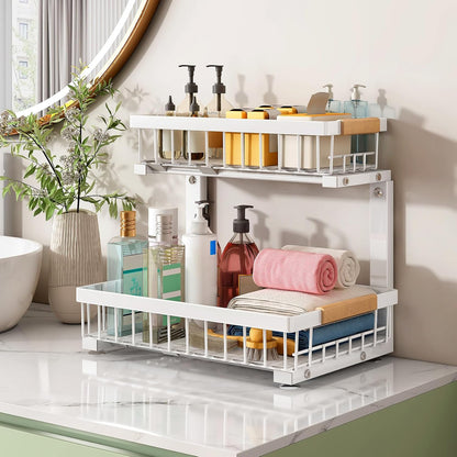 2-Tier Slide Out Under Sink Organizer & Cabinet Storage