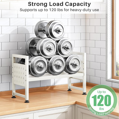 Expandable 2-Tier Microwave Stand & Heavy Duty Countertop Storage Rack