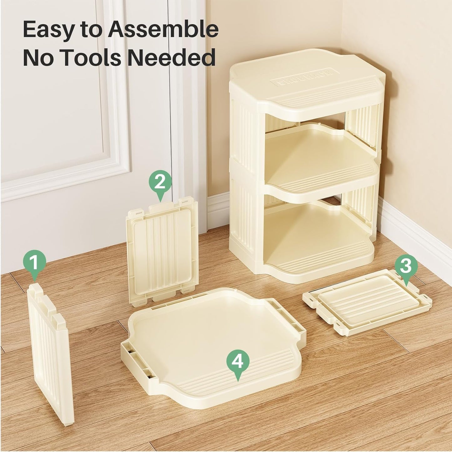 Vertical Stackable Shoe Rack & Narrow Closet Storage Organizer