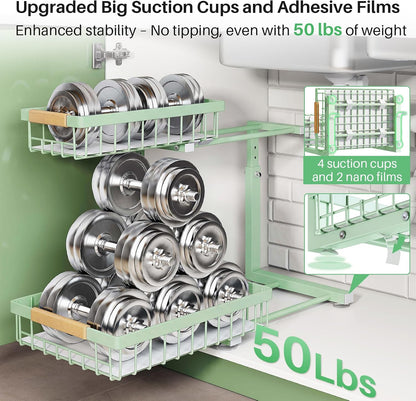 2-Tier Slide Out Under Sink Organizer & Cabinet Storage