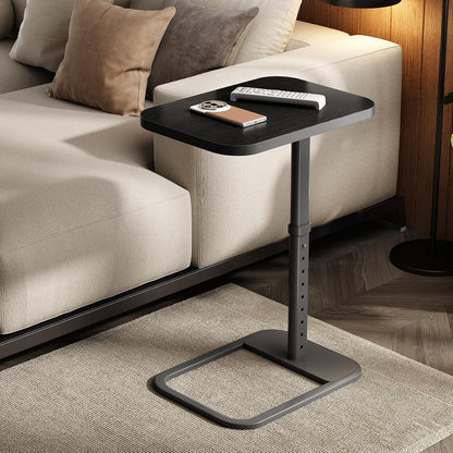 Adjustable Height TV Tray Table & C-Shaped Couch Snack Table
