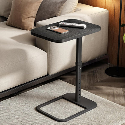 Adjustable Height TV Tray Table & C-Shaped Couch Snack Table