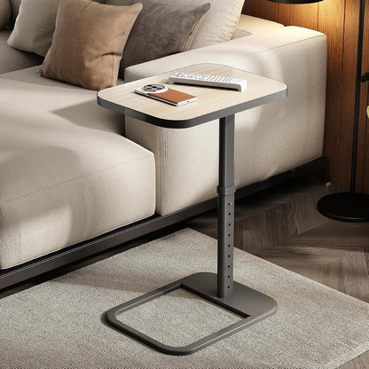 Adjustable Height TV Tray Table & C-Shaped Couch Snack Table